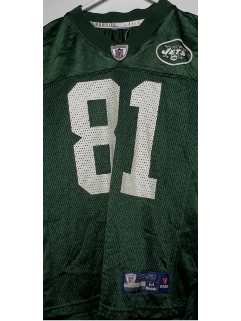 Reebok NFL Players New York Jets Jersey Dustin Keller Football Boys Medium Youth
